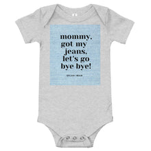 Load image into Gallery viewer, SI Baby Bye Bye Denim Onesie