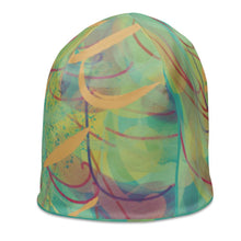 Load image into Gallery viewer, SI Printed Beanie Multi Green
