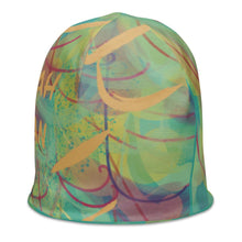 Load image into Gallery viewer, SI Printed Beanie Multi Green
