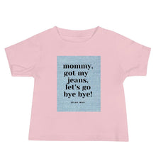 Load image into Gallery viewer, Baby Short Sleeve Bye Bye Denim T
