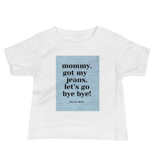 Load image into Gallery viewer, Baby Short Sleeve Bye Bye Denim T
