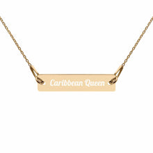 Load image into Gallery viewer, Engraved Sterling Silver Caribbean Queen Chain Necklace
