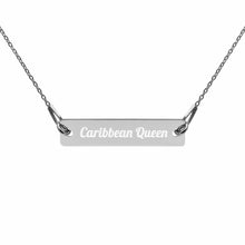 Load image into Gallery viewer, Engraved Sterling Silver Caribbean Queen Chain Necklace
