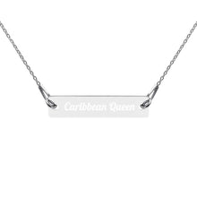 Load image into Gallery viewer, Engraved Sterling Silver Caribbean Queen Chain Necklace
